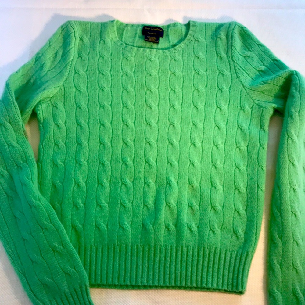 COPY - New Scotland 100% Cashmere Cable Crew Neck Sweater